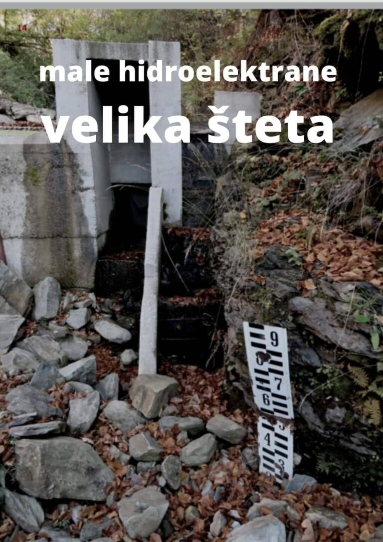 Apel Udruženja “Sloboda rijekama”