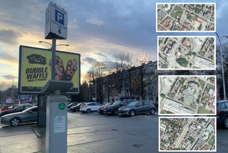 The city of Banjaluka makes illegal money from parking on private land