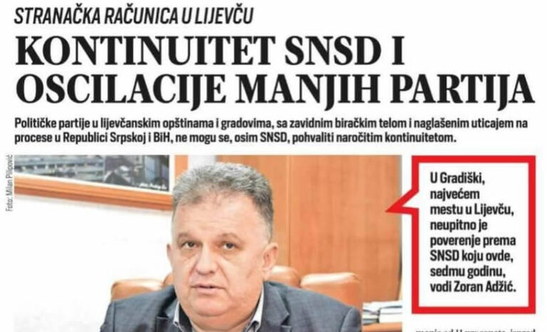 Sprega politike i novinarstva u Gradišci