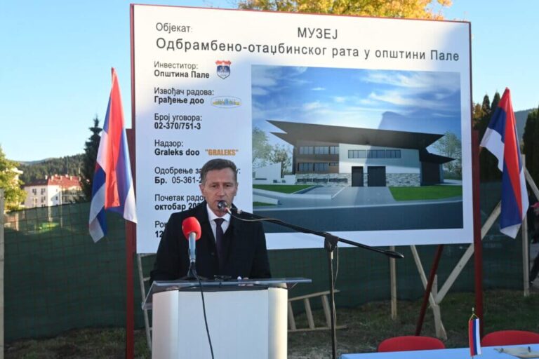 Over half a million marks were spent on the construction of a museum in Pale that is still in the initial phase