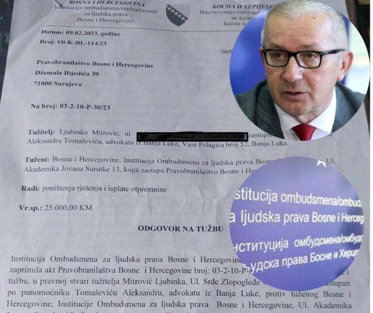 KUM (NI)JE DUGME Bivši ombudsman Mitrović traži otpremninu, a kum Mandić zastupa državu