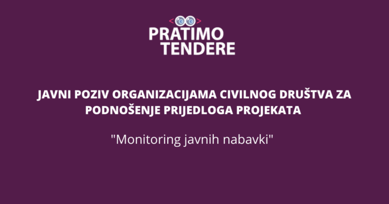 MONITORING JAVNIH NABAVKI: Poziv organizacijama civilnog društva