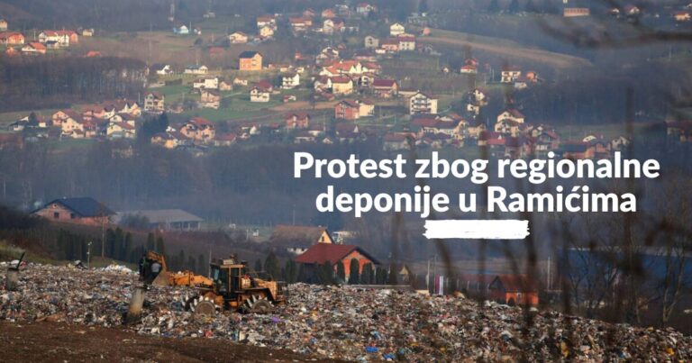 Protest zbog regionalne deponije u Ramićima