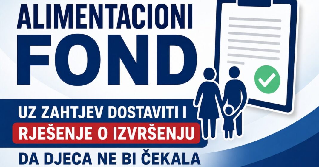 Šeranić: Roditelji da podnesu punu dokumentaciju za privremeno izdržavanje